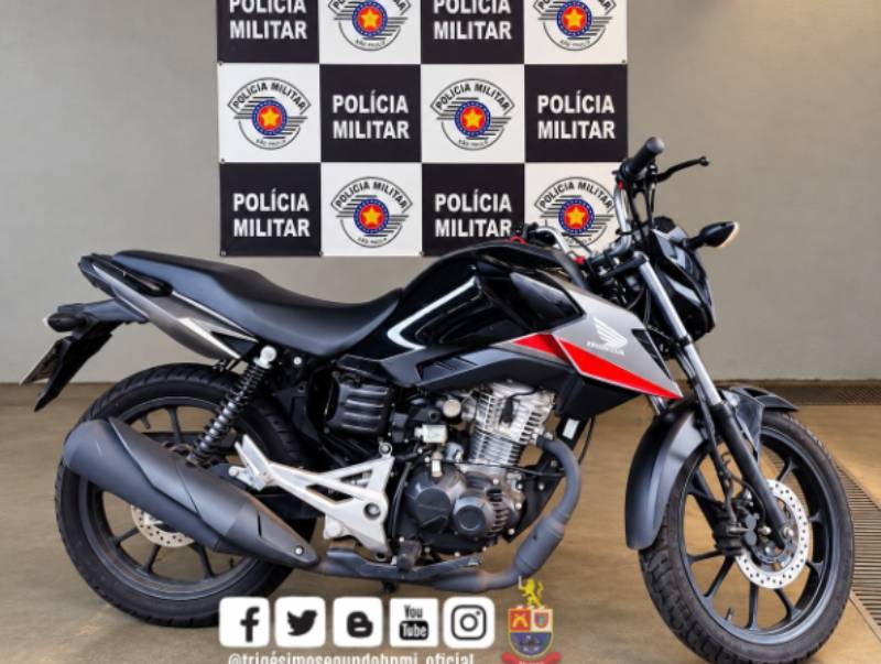 Polícia Militar recupera moto furtada e apreende adolescente em Assis
