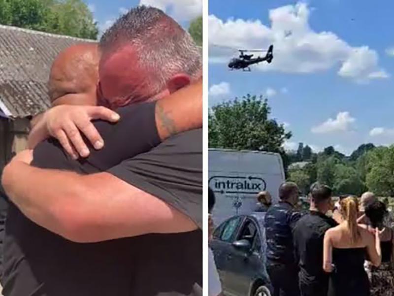 Homem finge morte e chega ao próprio funeral de helicóptero na Bélgica