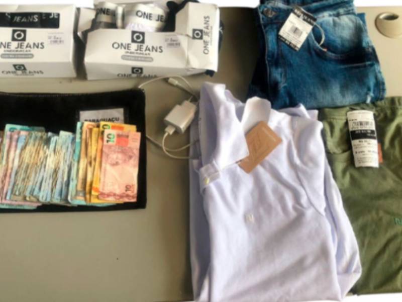 Homem é preso após furtar roupas, dinheiro e celular de loja em Paraguaçu Paulista