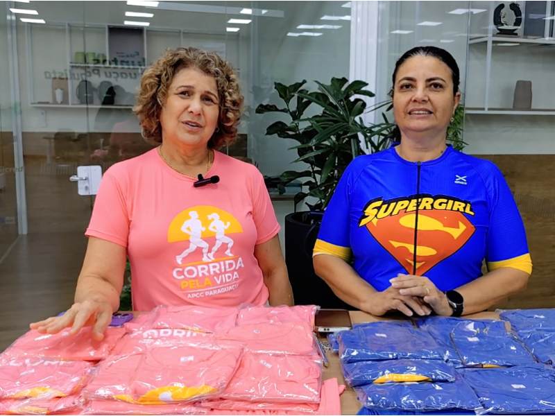 Associação de Combate ao Câncer e Super Girls realizam vendas de camisetas e inscrições para corrida