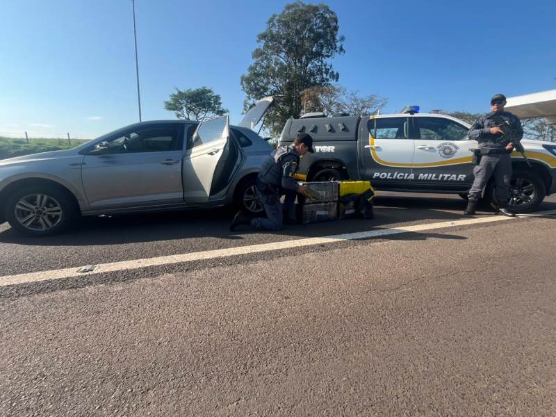 Polícia Rodoviária prende traficante reincidente com tornozeleira em Santa Cruz do Rio Pardo