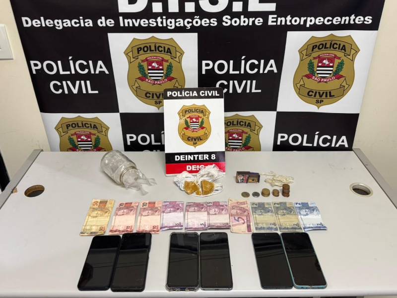 Policia Civil prende suspeito e apreende adolecentes com drogas em Presidente Prudente