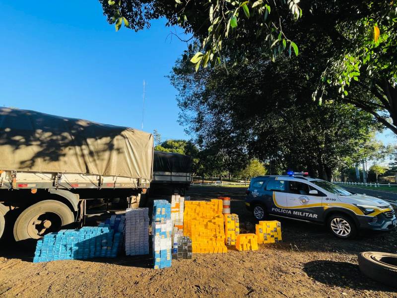 Polícia Rodoviária apreende 3 mil caixas de remédios e celulares em Palmital