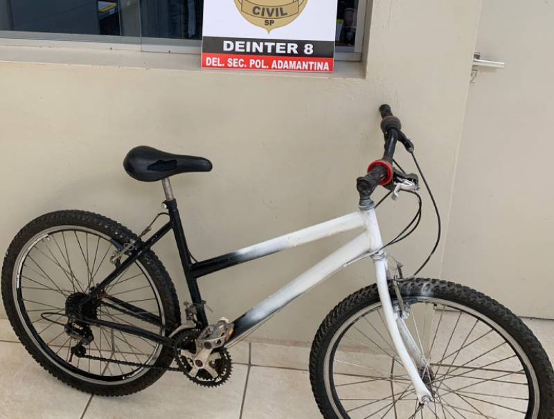Policia Civil recupera bicicleta furtada na região