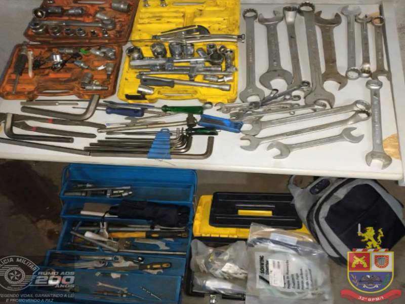 Polícia Militar flagra homem furtando ferramentas e evita prejuízo de R$7 mil em Assis