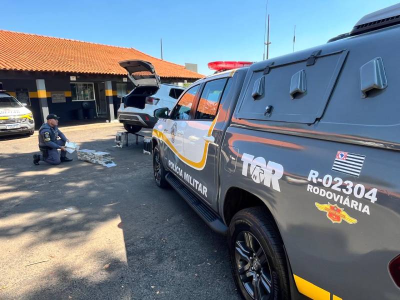 Polícia Rodoviária prende traficante com 43 tabletes de cocaína durante operação em Palmital