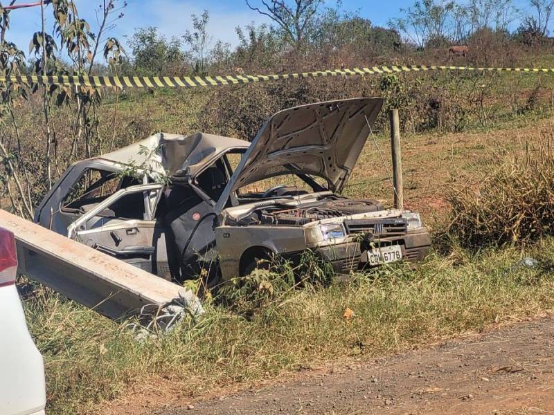 Jovem morre em acidente na estrada do Rancho Alegre, em Paraguaçu Paulista