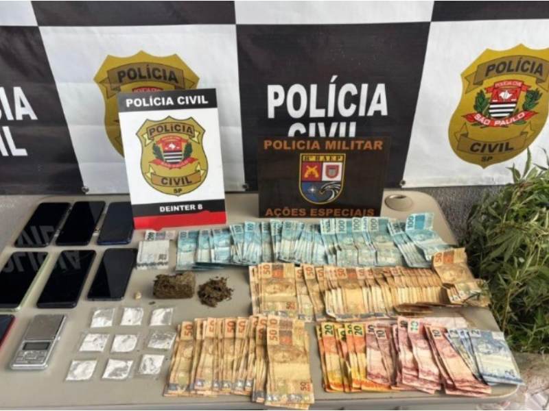 Polícias Civil e Militar prendem investigados por tráfico de drogas em Assis