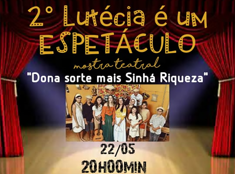 Mostra Teatral agita Lutécia até sexta-feira, dia 24