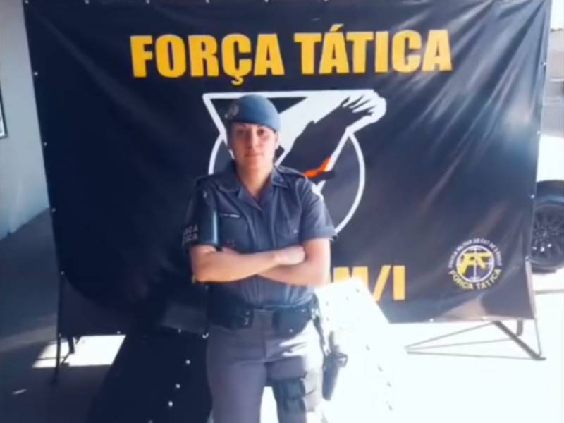 Policial de Paraguaçu Paulista é a primeira mulher a ingressar na Força Tática