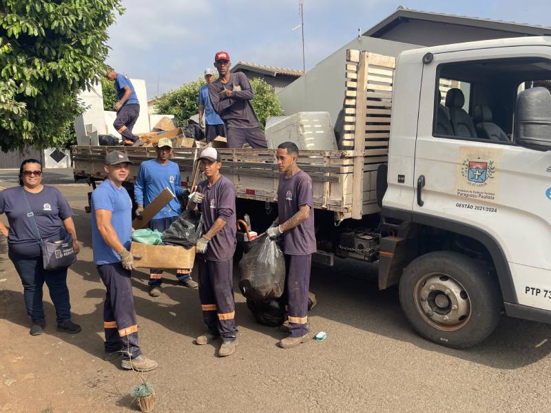 Mutirão de limpeza contra a dengue segue percorrendo diversos bairros de Paraguaçu Paulista