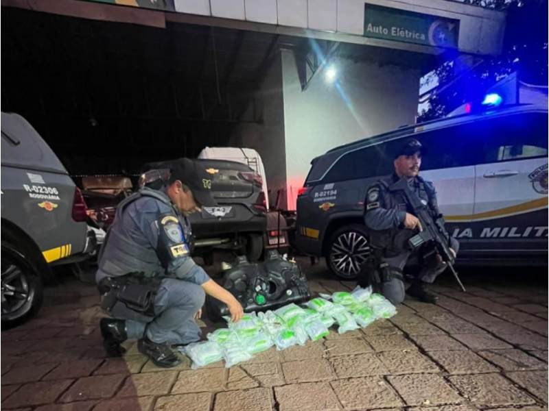 Polícia prende traficante com dry oculto no tanque de combustível em Santa Cruz do Rio Pardo