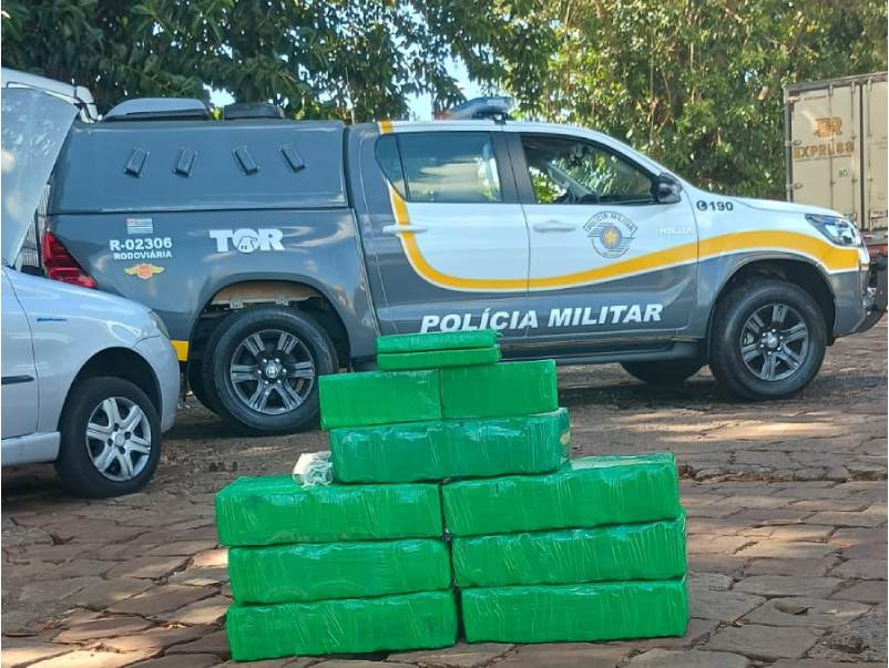 Polícia Rodoviária prende traficante com mais de 100 kg de maconha em Santa Cruz do Rio Pardo
