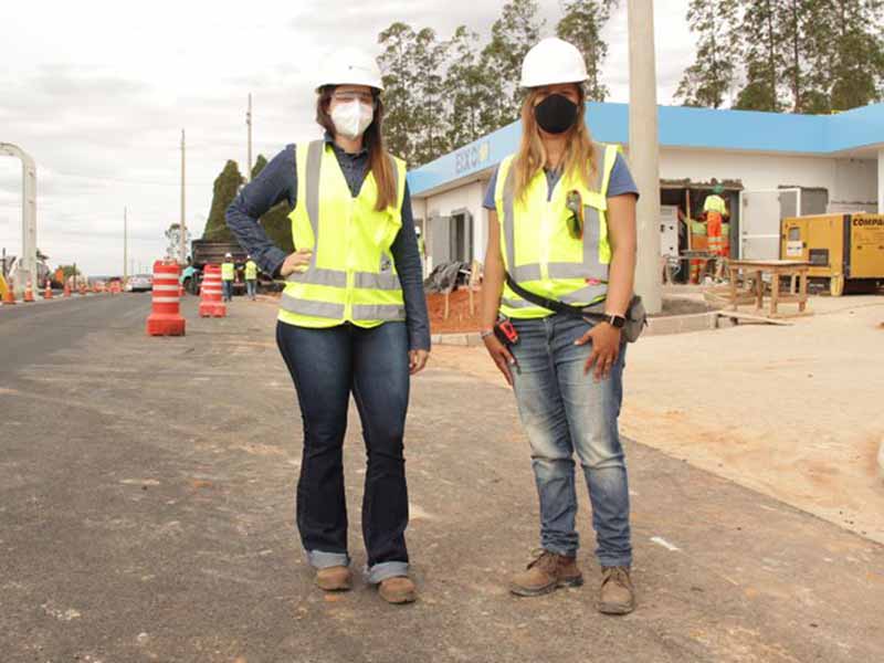 Mulheres se destacam na coordenação de obras em rodovias da região