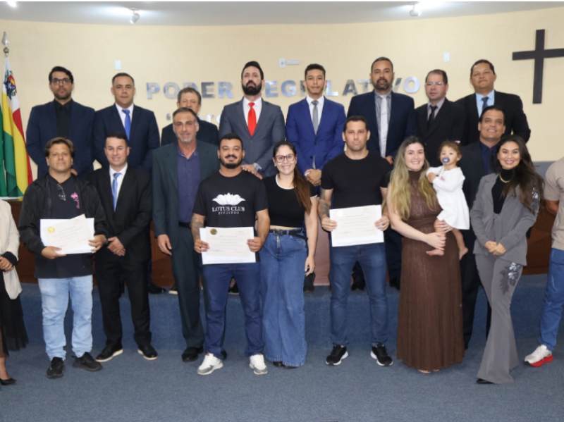 Câmara parabeniza atletas do Jiu-jitsu por relevantes resultados alcançados