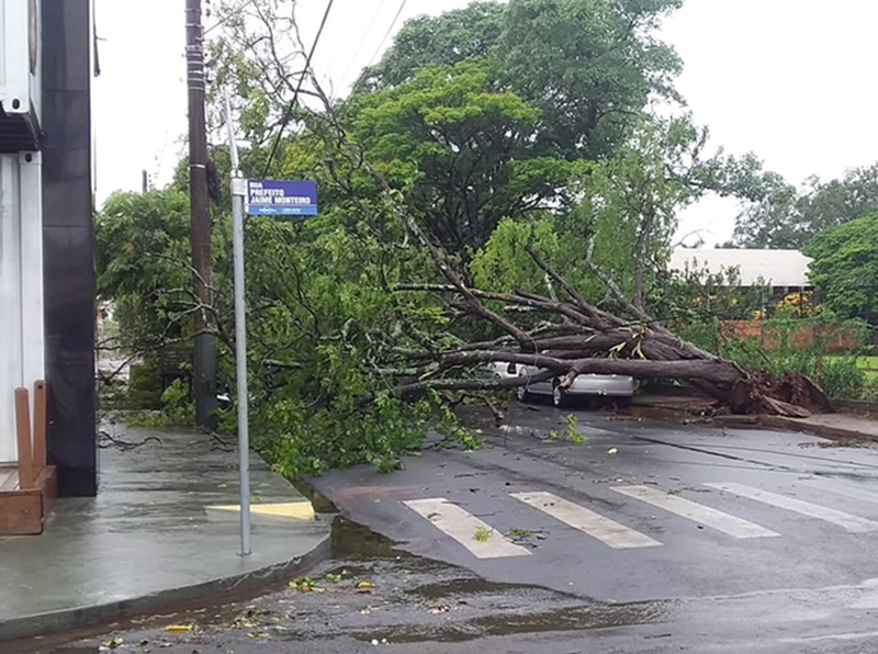 Temporal deixa rastro de destruição em Paraguaçu Paulista