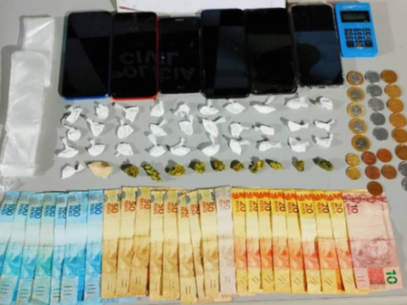 Polícia Militar flagra dupla com drogas e dinheiro durante patrulhamento em Palmital