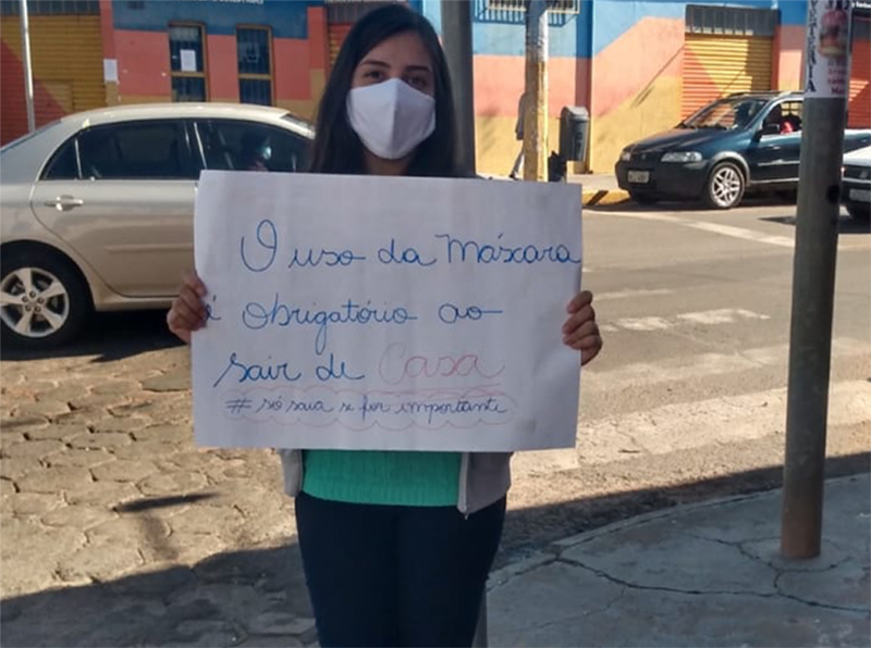 Ação de conscientização em combate ao Coronavírus é desenvolvida em Paraguaçu