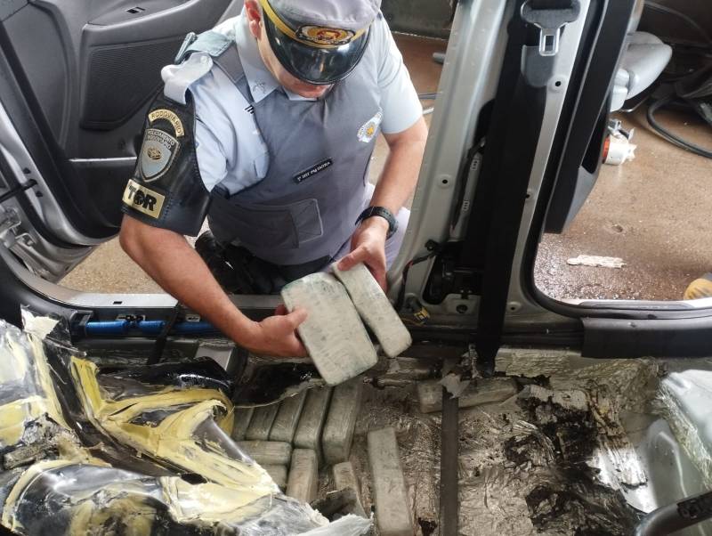 Traficante é preso com quase 150 tabletes de maconha em rodovia de Ourinhos