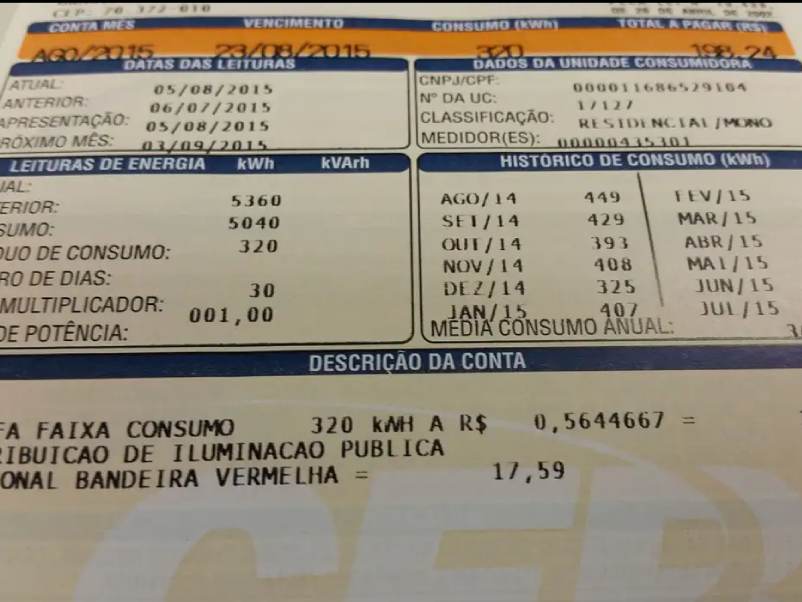 Consumidor pagará menos na conta de luz em janeiro