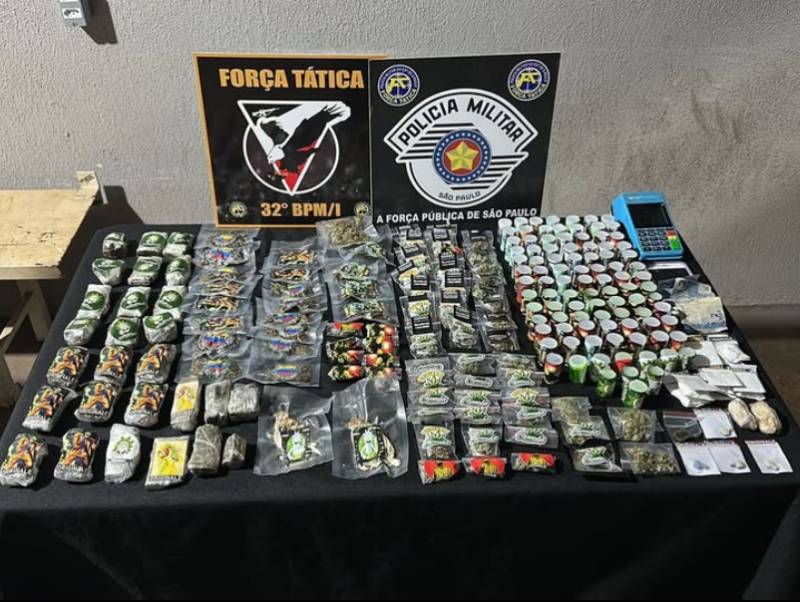 Polícia Militar prende homem de 31 anos por tráfico de drogas em Assis