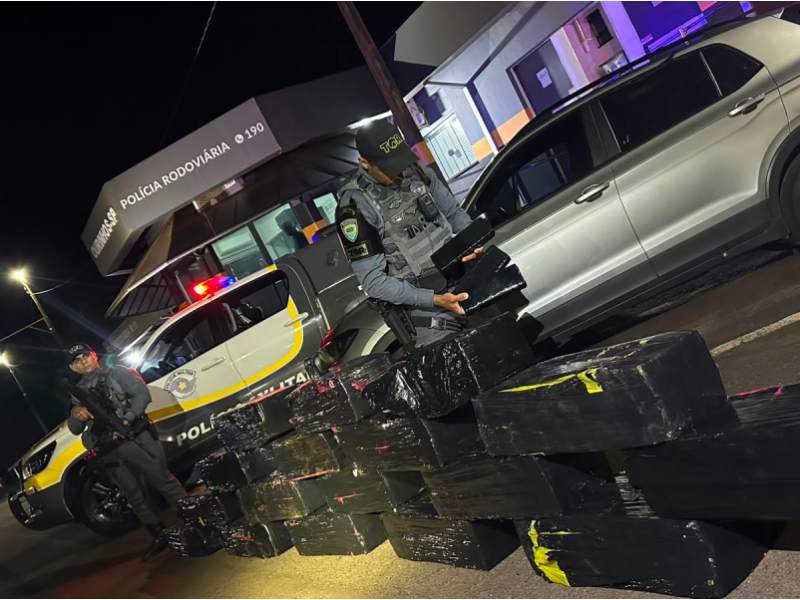 Homem de 34 anos é preso com quase meia tonelada de maconha após tentativa de fuga em Ourinhos