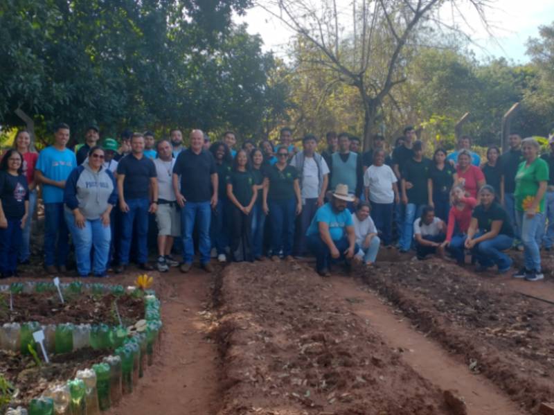 ETEC finaliza primeira etapa do projeto de revitalização da horta da APAE Rural