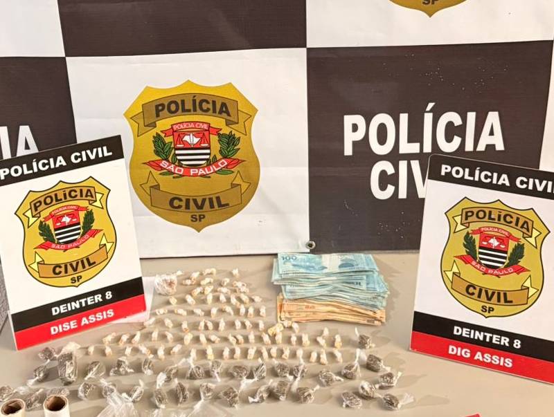 Policia Civil prende dois investigados por tráfico de drogras em Assis