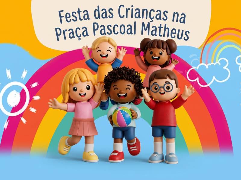 Tradicional Festa das Crianças na Praça Pascoal Matheus será na segunda-feira, dia 12
