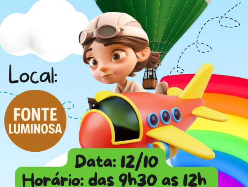 Advogado Caio Oliveira prepara Dia das Crianças especial na Fonte Luminosa no dia 12 de outubro