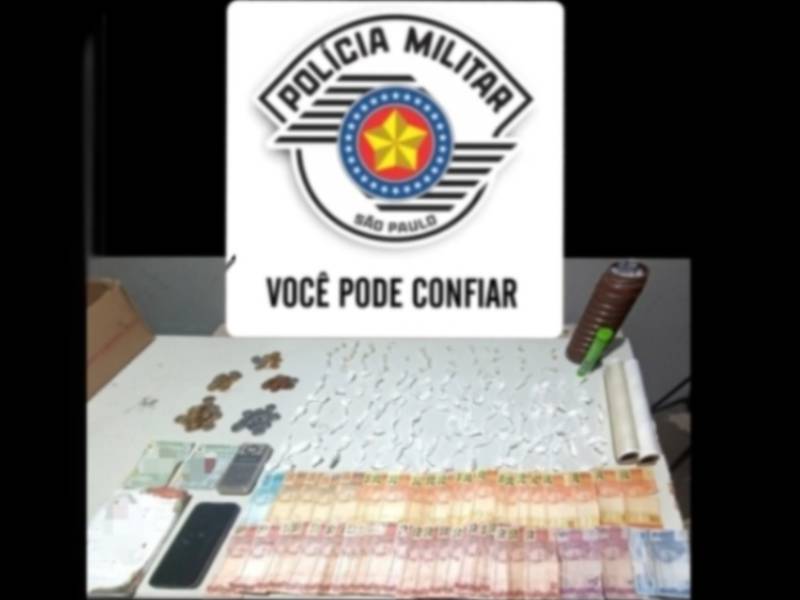 Indivíduo é preso por tráfico de drogas em Paraguaçu Paulista