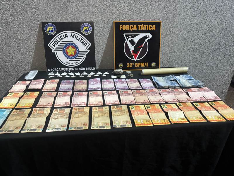 Força Tática prende homem por tráfico de drogas e apreende entorpecentes em Assis