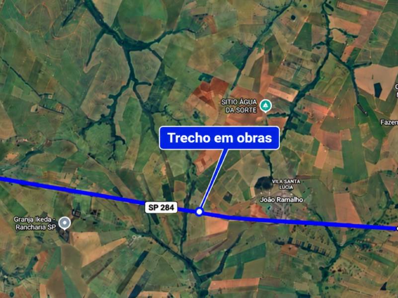 Eixo SP inicia recuperação do pavimento na SP 284 entre Rancharia e João Ramalho