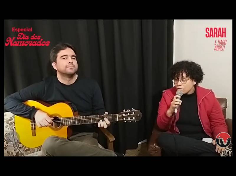 Sarah & Tiago Abreu se apresentam em live especial em comemoração ao Dia dos Namorados