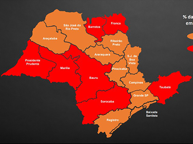 Governo de SP recoloca estado na fase vermelha do Plano SP a partir de segunda