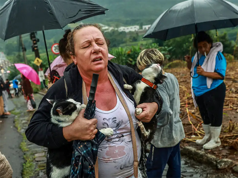 Número de desalojados dobra em 24 horas no Rio Grande do Sul