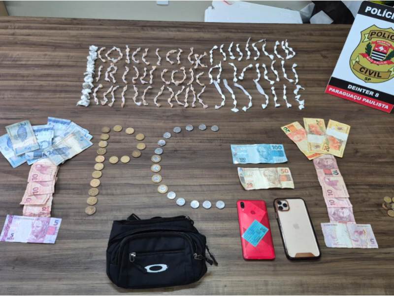 Polícia prende três pessoas e apreende mais de 250 porções de drogas em Paraguaçu Paulista
