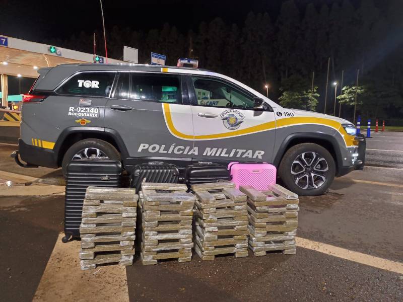 Traficantes são presos com 109 tabletes de maconha em rodovia de Santa Cruz do Rio Pardo