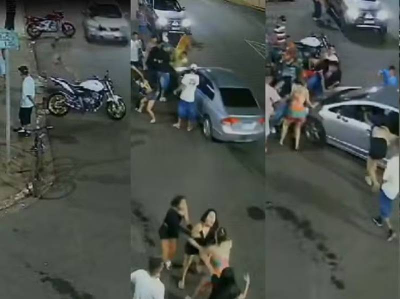 Homem é atropelado quatro vezes durante confusão em porta de clube em Cândido Mota