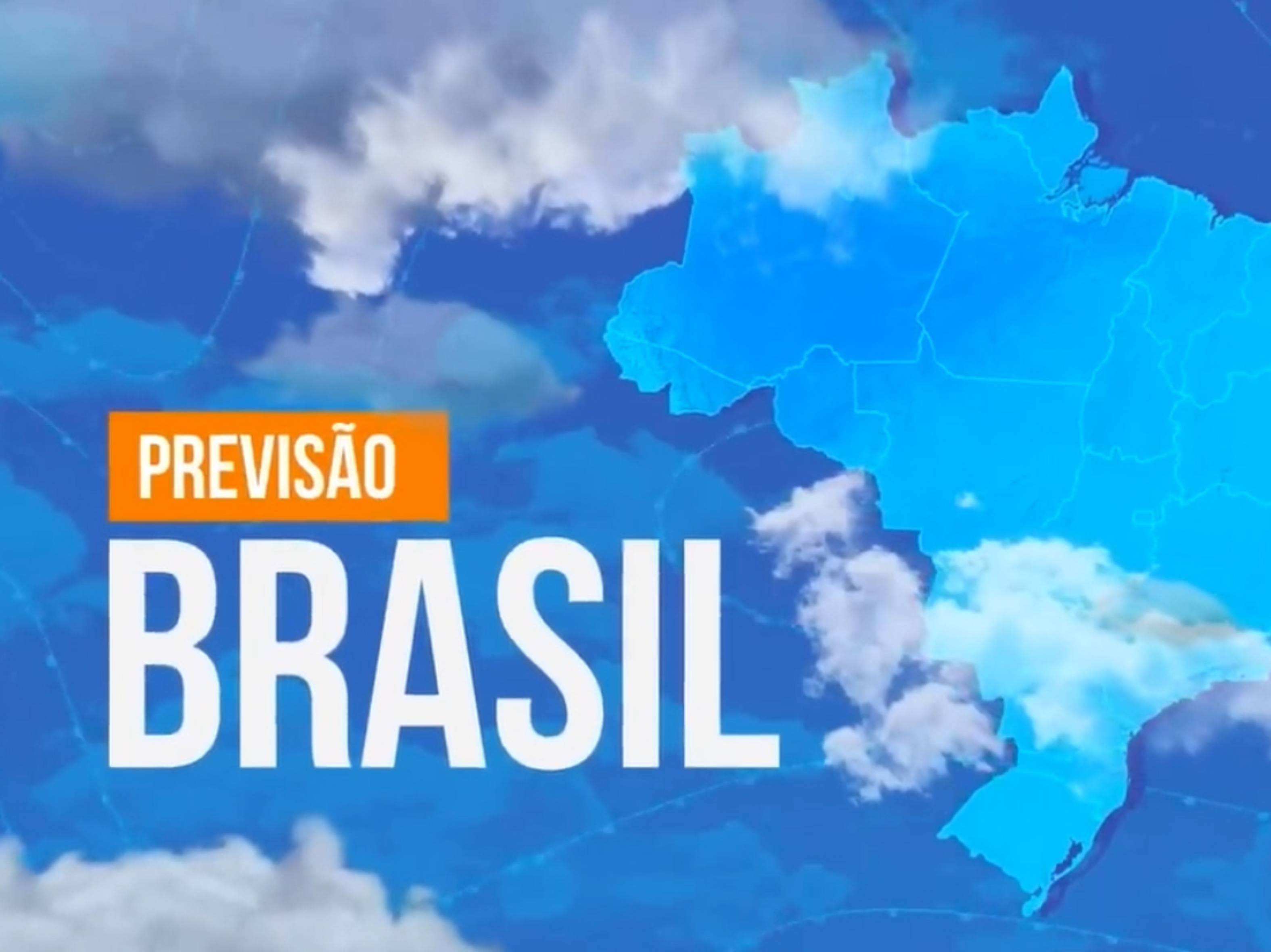 Confira a previsão do tempo para todo o Brasil.