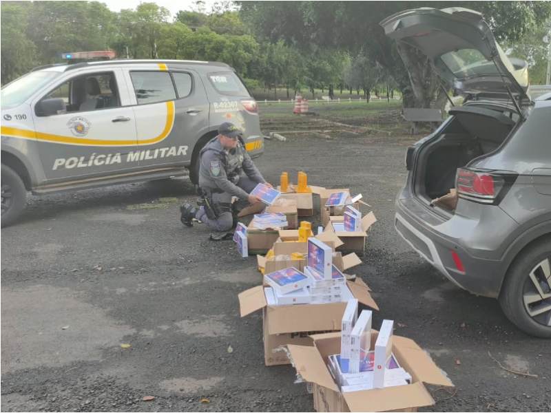 Polícia Rodoviária apreende 235 celulares e 111 tablets em descaminho em Assis