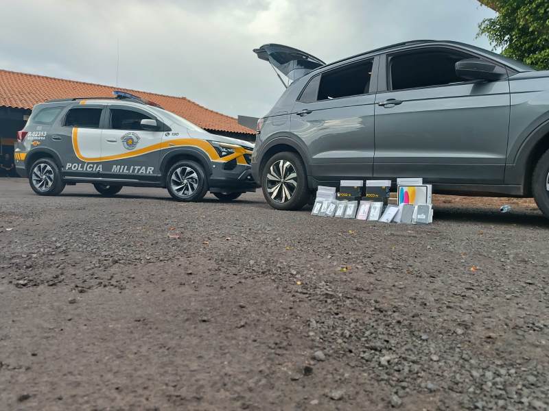 Polícia Rodoviária apreende grande quantidade de Iphones sem nota fiscal em Assis