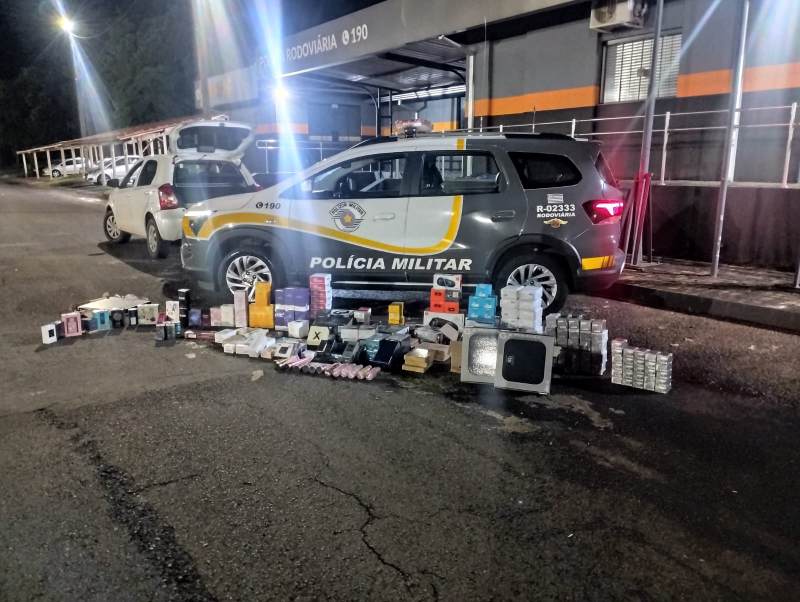 Casal é detido em rodovia de Salto Grande com produtos de contrabando e descaminho