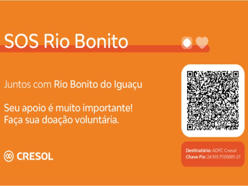 Cresol mobiliza apoio à comunidade de Rio Bonito do Iguaçu