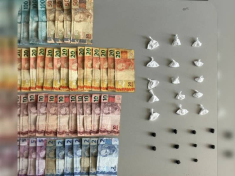 Adolescente é apreendido com porções de cocaína, dry e dinheiro em bar em Assis