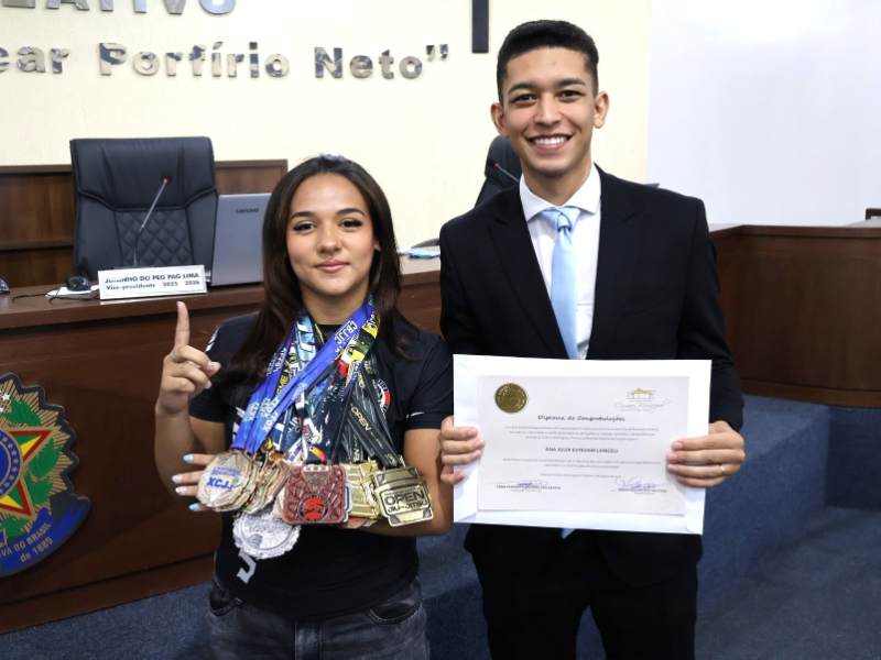 Câmara parabeniza atleta Ana Júlia Estevam Langeli pelo título do Campeonato Brasileiro de Jiu-Jitsu