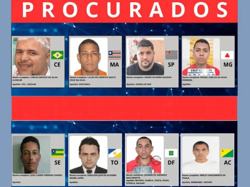 Ministério da Justiça lança site com foragidos mais procurados do país