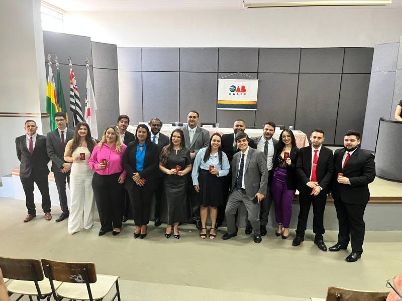 Diretoria da OAB SP cumpre agenda em Paraguaçu e região para entrega de carteiras a novos advogados