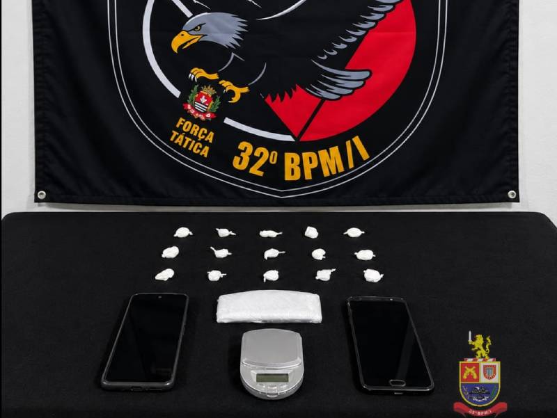 Homem de 33 anos é preso por tráfico de drogas após tentar fugir da polícia em Praguaçu Paulista