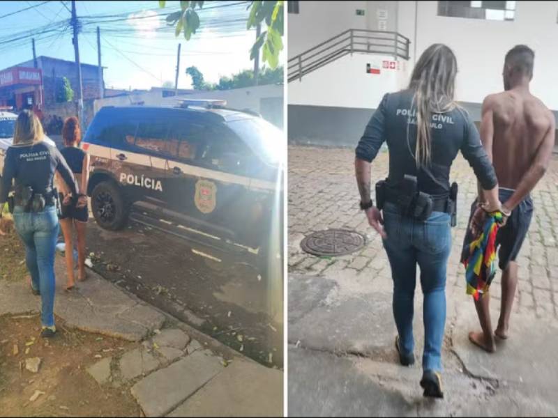 Trio é preso acusado de estuprar, roubar e manter mulher em cárcere no interior de SP